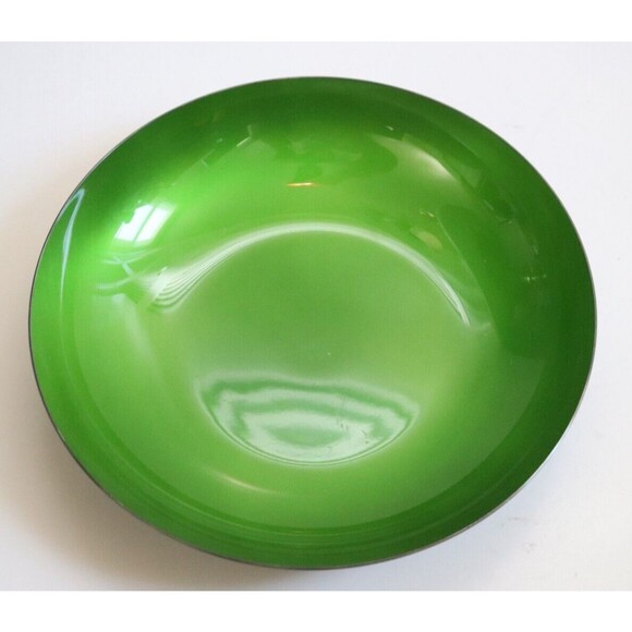 Reed & Barton 195 Green Enamel Silverplate Bowl‎ Dish Vintage Mid Century Modern - Picture 1 of 4